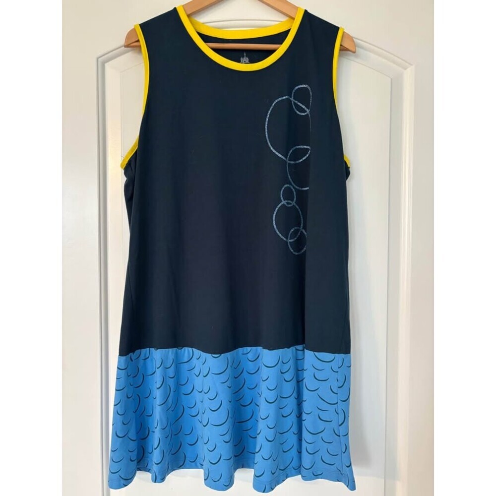 Disney Parks Finding Nemo Dory Tunic Dress Blue Yellow Sleeveless Sz 1X